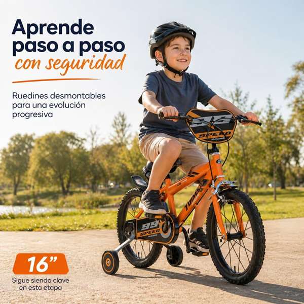 Toimsa Bicicleta 16 Pulgadas Speed Racing