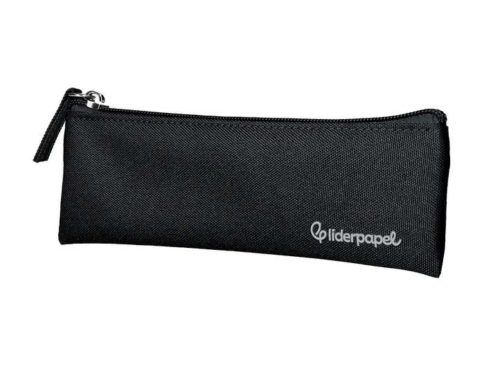 Liderpapel Estuche portatodo plano estrecho negro
