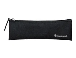 Liderpapel Estuche portatodo plano estrecho negro