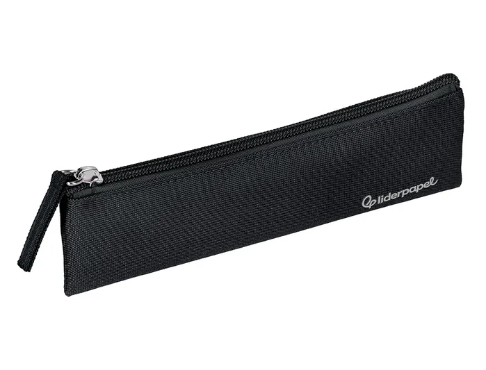 Liderpapel Estuche portatodo plano estrecho negro
