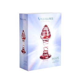 Plug Anal S Pleasures Rojo Transparente (10,3 cm) (10,2 cm)