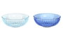 DKD Home Decor Bandeja Vaciapolsillos de Cristal Atlántico, Surtido de 2 Modelos