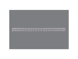 Gbc Espiral wire n 6 9,5 mm paso 3:1 capacidad 85 hojas color blanco caja de 100 unidades