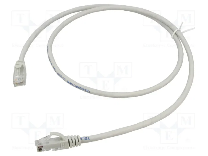 TELEGÄRTNER Patch cord Cat 5 U/UTP 1,5m Gris TELEGÄRTNER Patch cord Cat 5 U/UTP 1,5m Gris