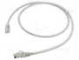 TELEGÄRTNER Patch cord Cat 5 U/UTP 1,5m Gris