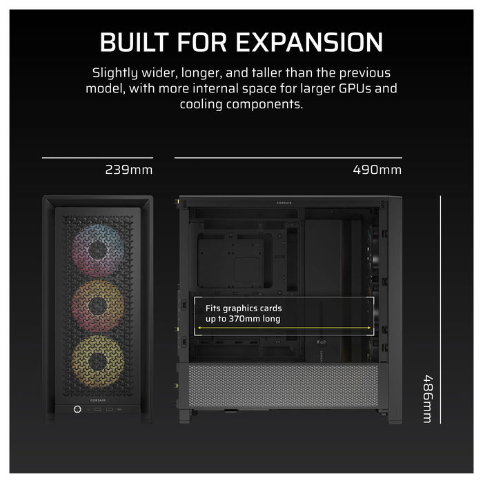 Corsair PC Housing Frame 4000D RS ARGB / CC-9011296-WW Black