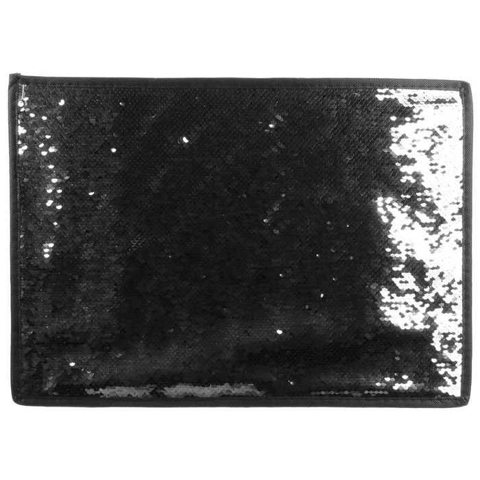 Totally Addict Individual con Lentejuelas Rosa-Amarillo, Amarillo-Negro, Rosa-Negro Personalizable 40x30 cm