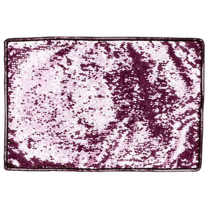 Totally Addict Individual con Lentejuelas Rosa-Amarillo, Amarillo-Negro, Rosa-Negro Personalizable 40x30 cm