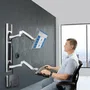 StarTech Estación de Trabajo de Montaje en Pared para Monitor, Teclado, Ratón y CPU