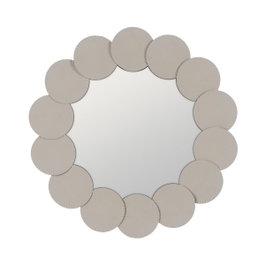 Ixia Espejo Decorativo de Metal Blanco 75 x 4 x 75 cm