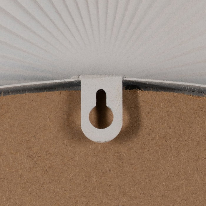 Espejo Blanco Metal Decoración 75 X 4 X 75 cm