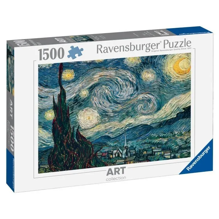 Ravensburger Rompecabezas La Noche Estrellada Vincent Van Gogh 1500 Piezas 80 x 60 cm RAV1738301840979