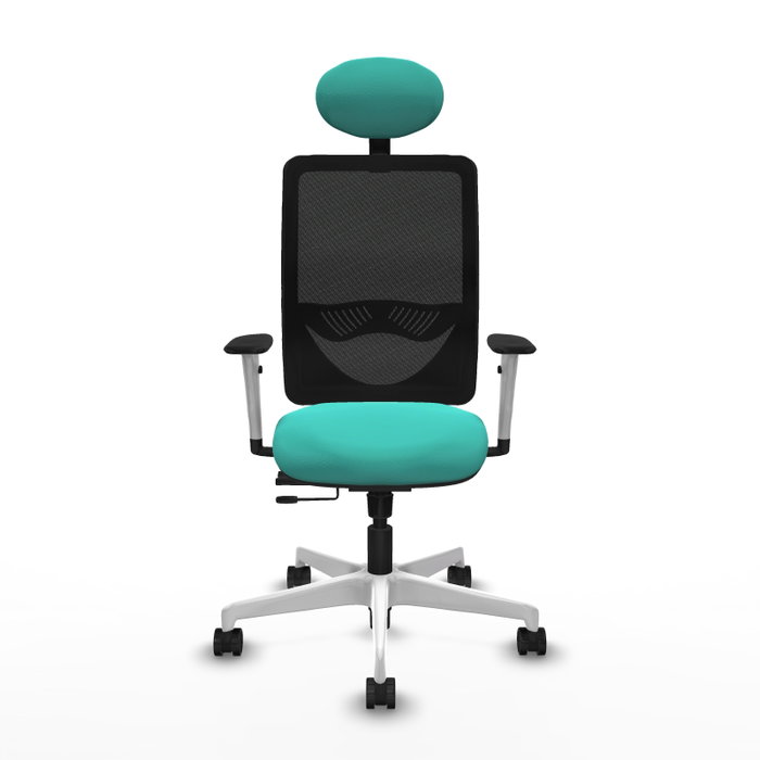 PIQUERAS Y CRESPO Silla de oficina Zulema con mecanismo Sincro/Traslack, color Turquesa y Negro PIQUERAS Y CRESPO Silla de oficina Zulema con mecanismo Sincro/Traslack, color Turquesa y Negro