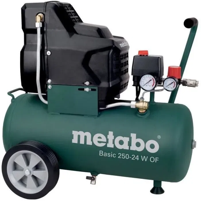 Metabo Compresor Basic 250-24 W OF con Acoplamiento Rápido Universal y Mango Engomado Metabo Compresor Basic 250-24 W OF con Acoplamiento Rápido Universal y Mango Engomado