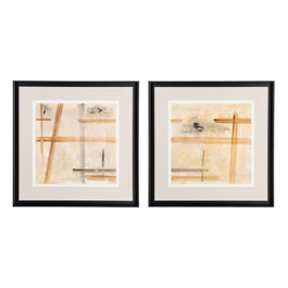 Cuadro Pintura Abstracto 2/M 80 X 80 cm (Set de 2)