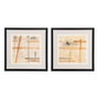 Cuadro Pintura Abstracto 2/M 80 X 80 cm (Set de 2)