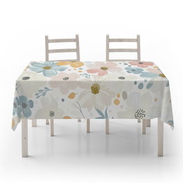 Hermia Asr-tblclt25 -16 Mantel de Lujo para Mesa, 140 x 220 cm, Mezcla de Algodón y Poliéster, Suave y Duradero para Comidas Especiales
