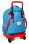SAFTA Mochila Superthings Rescue Force con Ruedas Extraíbles Azul