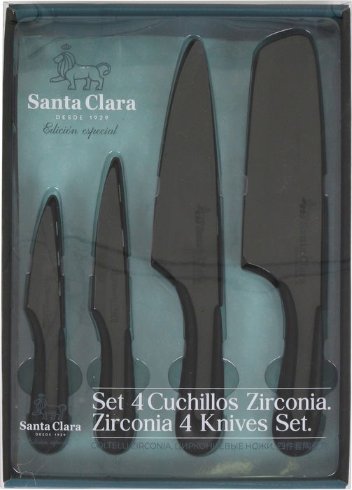Santa Clara Set 4 Cuchillos Cerámicos 8.5 cm, 10 cm, 17 cm (2 Cajas)