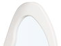 Giftdecor Espejo Blanco Plastico Forma Redonda Alto 120 cm Ancho 50 cm Profundidad 4 cm (Set de 2)
