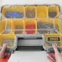 Stanley Organizador de Herramientas FATMAX 1-97 521, 10 Compartimentos Extraíbles, 106 mm Profundidad, Tapa Policarbonato Irrompible