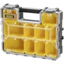 Stanley Organizador de Herramientas FATMAX 1-97 521, 10 Compartimentos Extraíbles, 106 mm Profundidad, Tapa Policarbonato Irrompible