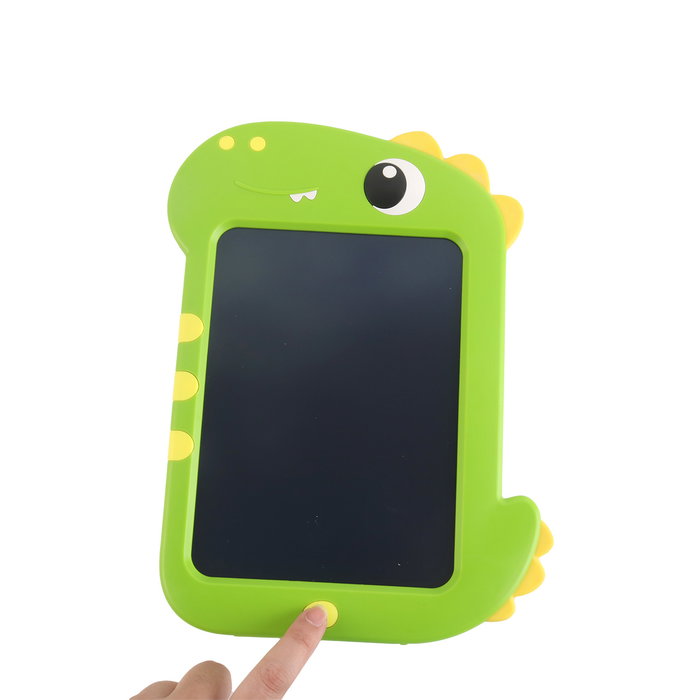Tachan Tablet LCD de Escritura Tachan para Niños, Pantalla 8.5 Pulgadas para Dibujar y Borrar, Forma de Dinosaurio, Juguete Educativo +3 Años