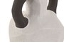 DKD Home Decor Jarrón de Gres con Asa Blanco y Gris