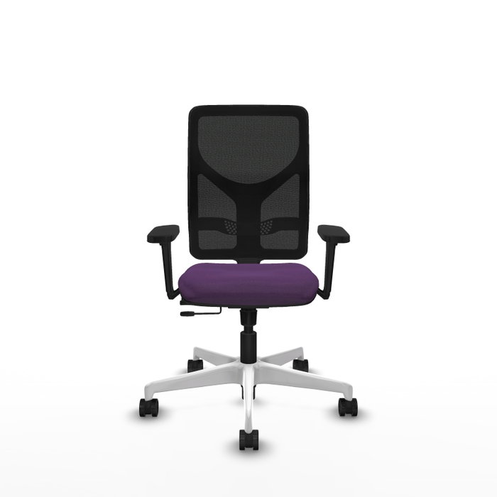 PIQUERAS Y CRESPO Silla de oficina Motilla con mecanismo Sincro/Traslack, Morado y Negro