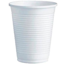 Vaso de Plástico PP 220cc Blanco Caja 100 Unidades