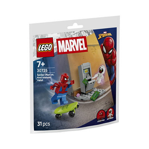 LEGO 30725 Marvel Super Heroes Spider-Man Stopping Anti-Venom's Heist, Juego de Construcción de 31 Piezas para Niños 7+