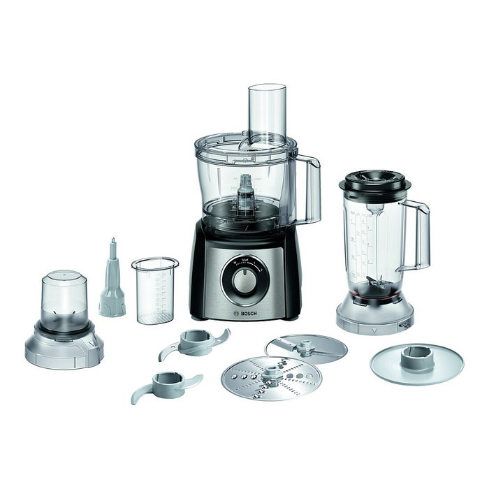 Bosch MultiTalent 3 MCM3PM386 Procesador de alimentos Negro / Acero inoxidable cepillado, 900 W, 2,3 L Bosch MultiTalent 3 MCM3PM386 Procesador de alimentos Negro / Acero inoxidable cepillado, 900 W, 2,3 L