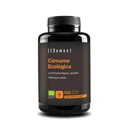 ZENEMENT Cúrcuma Eco, Pimienta y Jengibre 120 Cápsulas Veg