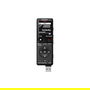 SONY ICD-UX570B Grabador de Voz Digital, Negro, 4 GB, 159h de grabación, MP3/PCM, Pantalla OLED, Batería de Litio
