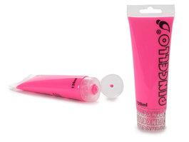 Pincello Tubo Pintura Acrilica Neon 120ml Rosa 4.5x16x6 cm (Set de 24)