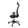 PIQUERAS Y CRESPO Silla de oficina Zulema Morado y Blanco