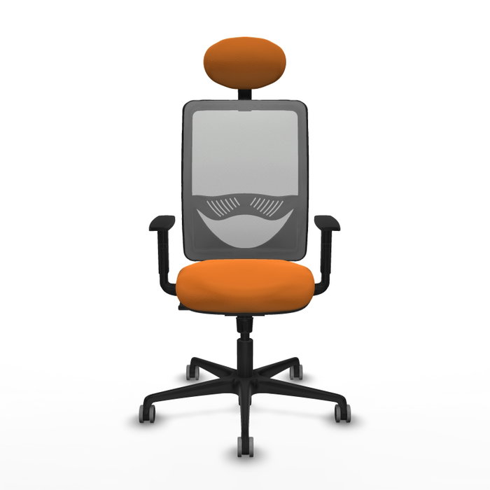 PIQUERAS Y CRESPO Silla de oficina Zulema Naranja y Gris PIQUERAS Y CRESPO Silla de oficina Zulema Naranja y Gris