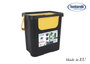 Inde Papelera con Asa Moda Double 24L Amarillo/Negro (6 Unidades)
