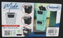 Inde Papelera con Asa Moda Double 24L Amarillo/Negro (6 Unidades)