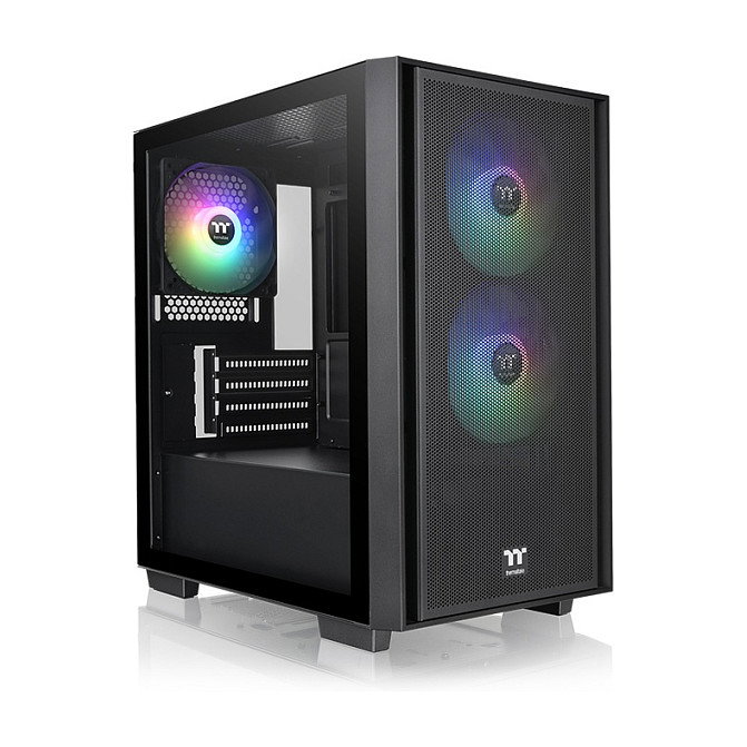 Thermaltake Versa H16 TG ARGB Black Micro Torre PC Vidrio Templado