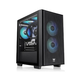 Thermaltake Versa H16 TG ARGB Black Micro Torre PC Vidrio Templado