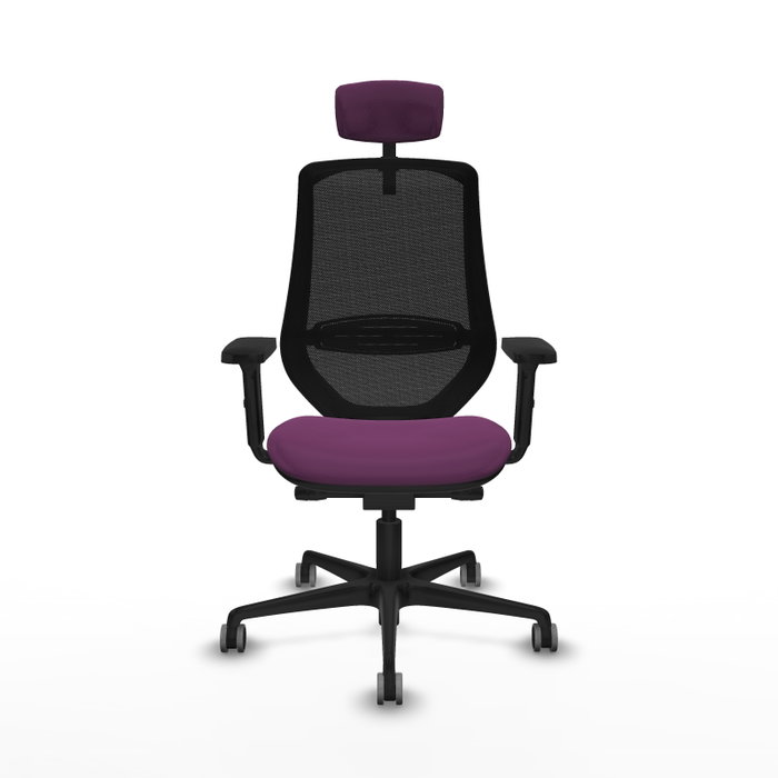 PIQUERAS Y CRESPO Silla de oficina Mardos con mecanismo Sincro/Traslack Morada