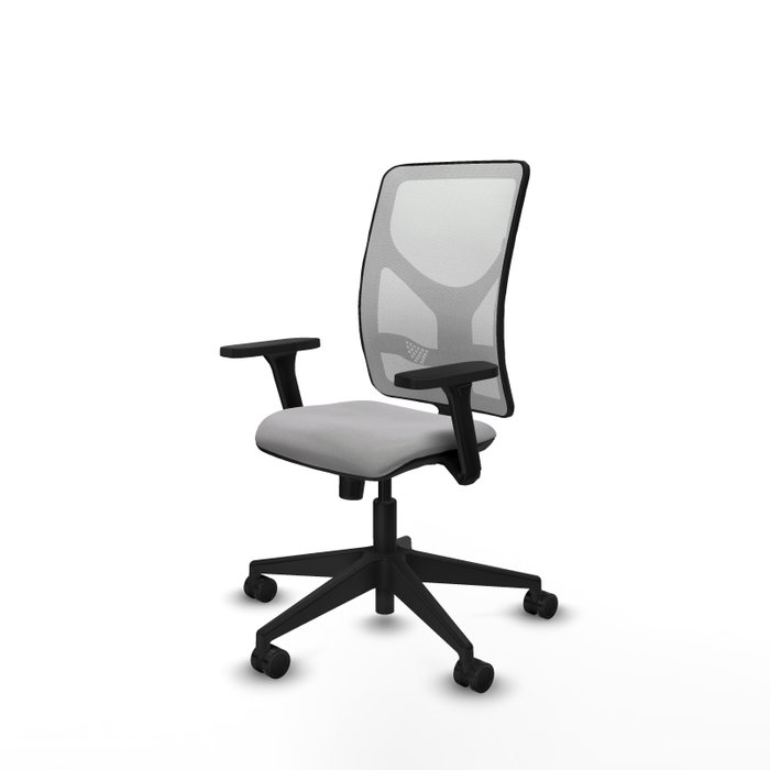 PIQUERAS Y CRESPO Silla de oficina Motilla con mecanismo Sincro, Gris claro y Blanco PIQUERAS Y CRESPO Silla de oficina Motilla con mecanismo Sincro, Gris claro y Blanco