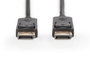 Digitus Cable de Conexión DisplayPort DP M/M 1.0m con Interbloqueo Soporte Ultra HD 4K Negro