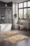 Mijölnir CT-5058 Juego de Alfombrillas de Baño de Poliéster Antideslizante Antibacteriano 2 Piezas 40x60 cm y 60x100 cm