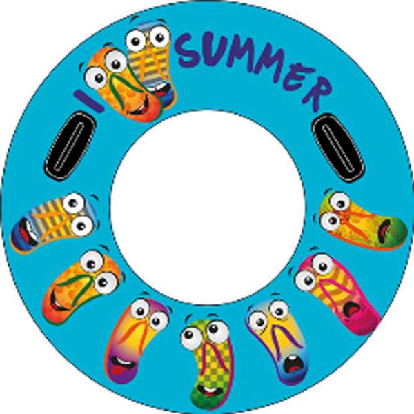 Creaciones Llopis Flotador Rueda con Asas Face Shoes 85cm Creaciones Llopis Flotador Rueda con Asas Face Shoes 85cm