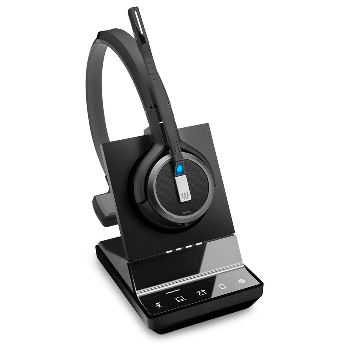 EPOS Auriculares Inalámbricos Impact SDW 5036T para Oficina y Centro de Llamadas, DECT, Negro, Compatible con Europa, Reino Unido, Australia