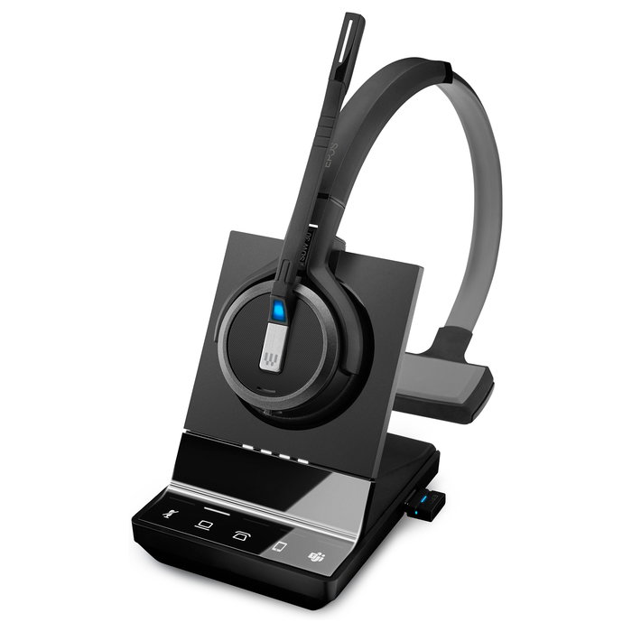EPOS Auriculares Inalámbricos Impact SDW 5036T para Oficina y Centro de Llamadas, DECT, Negro, Compatible con Europa, Reino Unido, Australia