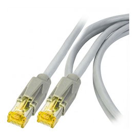 SECOMP DRAKA Patchkabel Cat.6A (Class EA) S/FTP UC900 TM31 LSOH, grau, 5 m