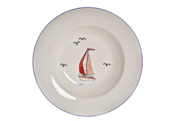 DKD Home Decor Plato de Porcelana Veleros Shengda Surtido